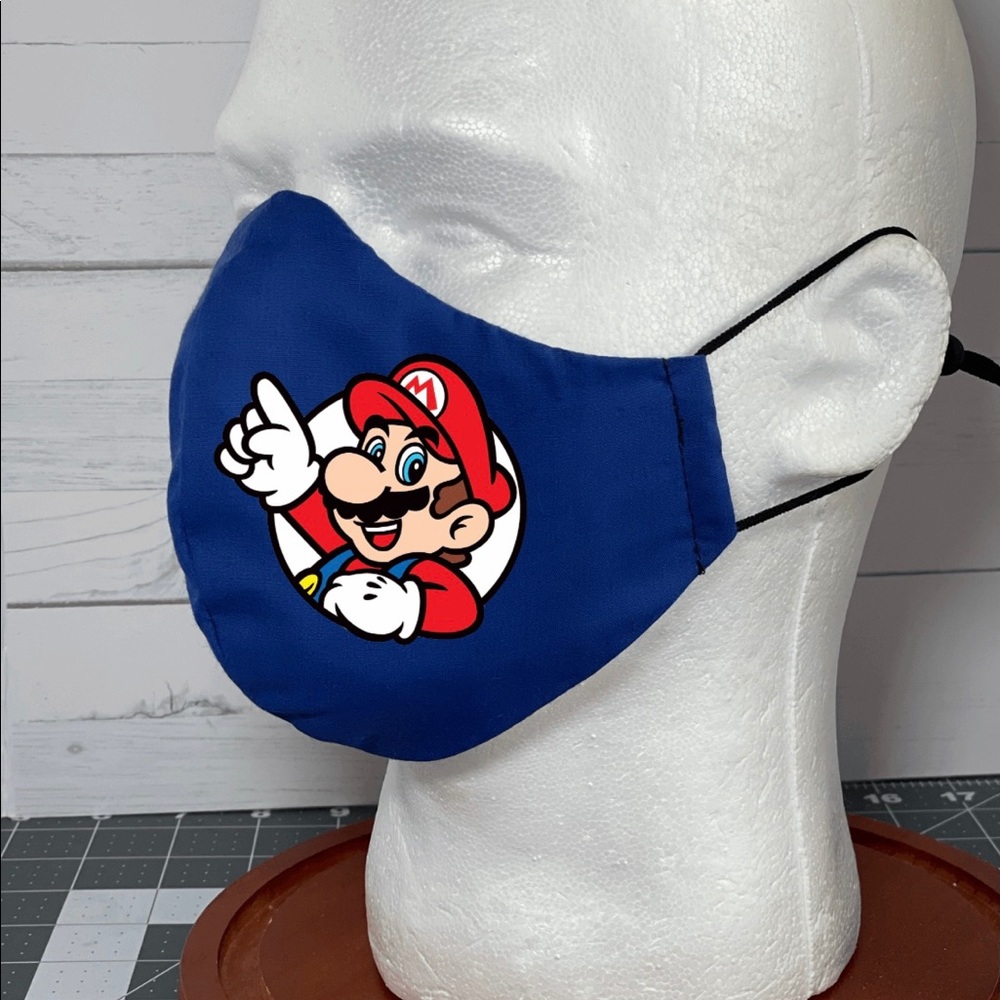 Super mario bros unisex face mask gamer